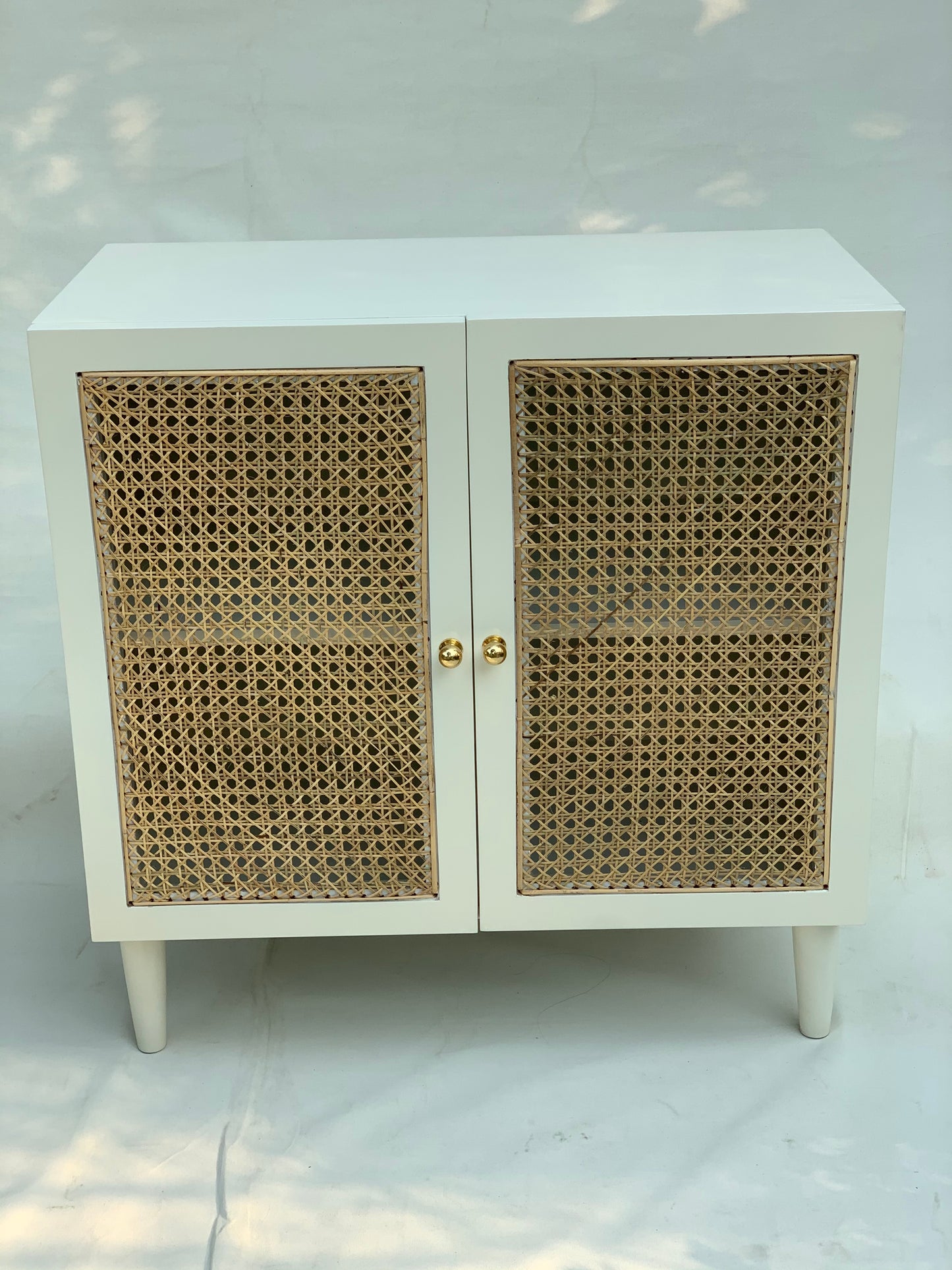 Mini Retro Wicker Cabinet