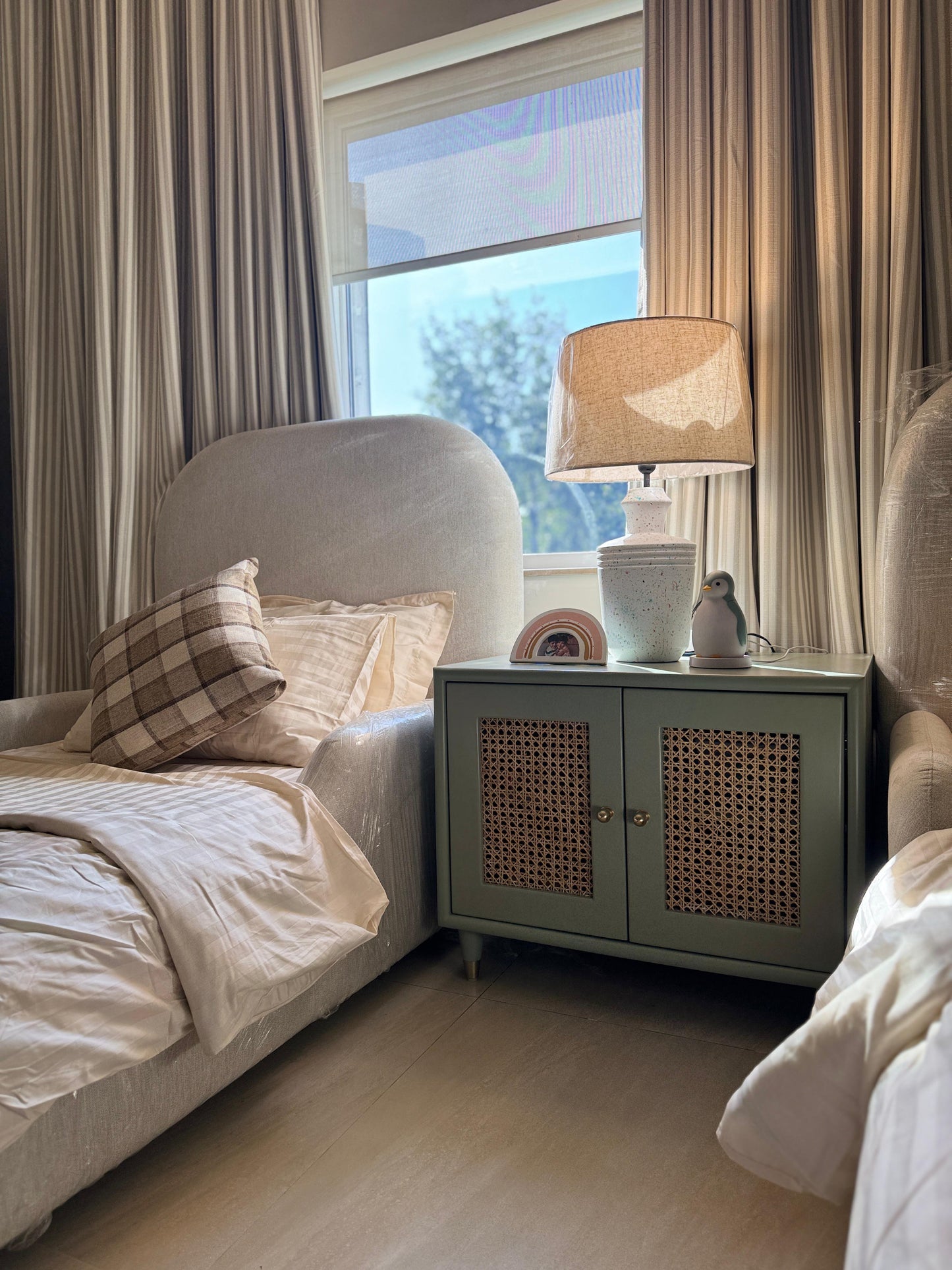 Cane Side Table