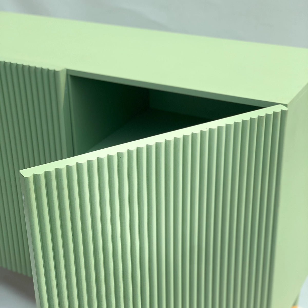 Fluted Door Cabinet