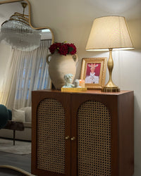 Retro Wicker Cabinet