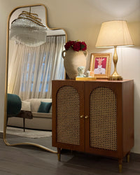 Retro Wicker Cabinet