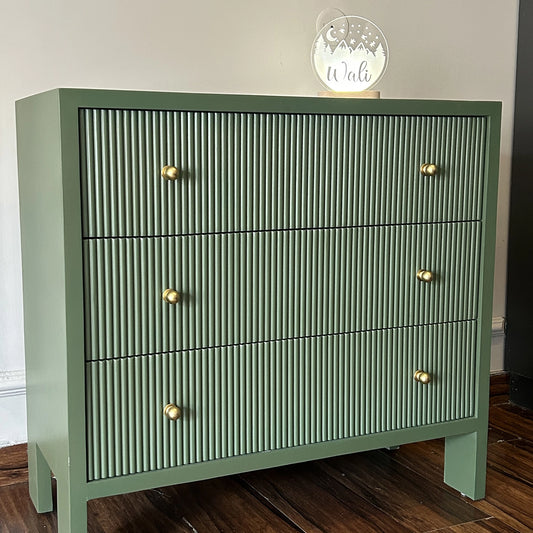 Fluted Sage Green Console