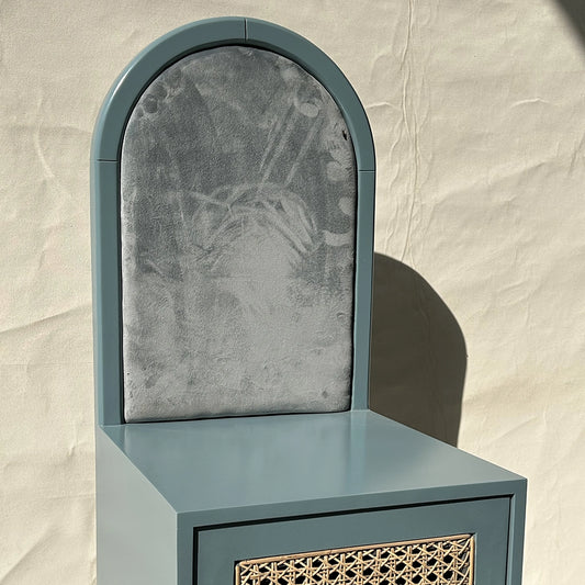 Teal Arched Side Table
