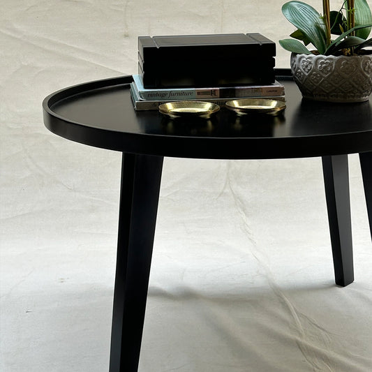 Black Round Coffee Table