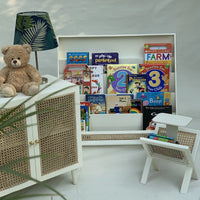 White Book Shelf and Cabinet